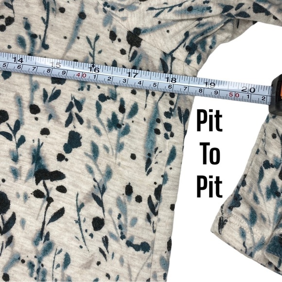 J Jill Luxe Tencel turtleneck asymmetrical hem top womens small petite - Picture 5 of 7